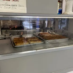 Baked sweets (Baklava on right)