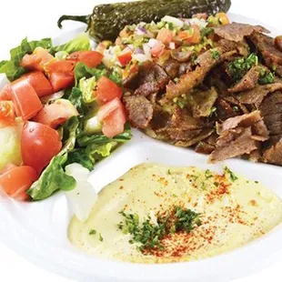 Lamb and Beef Gyro platter