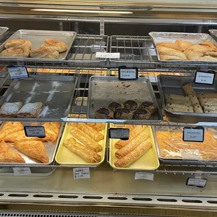 a variety of baked goods