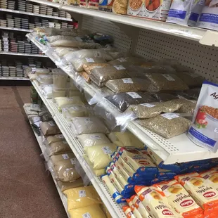 Selection of Beans , hard to find flours and spices