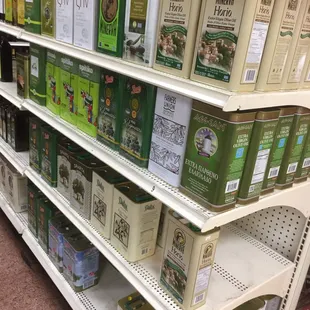 Wide selection of olive oils