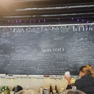Menu board