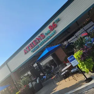 outside