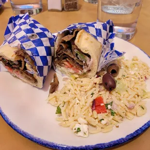 Lamb Kabob Pita Wraps