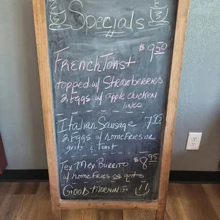 Daily specials!