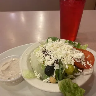 Greek salad as part of combo. So good.