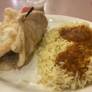 Yummy Gyro with rice