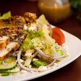 Grilled chicken Greek salad amazing
