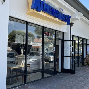 the front of the store