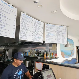 interior, sushi and sashimi