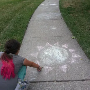 My baby girl having fun