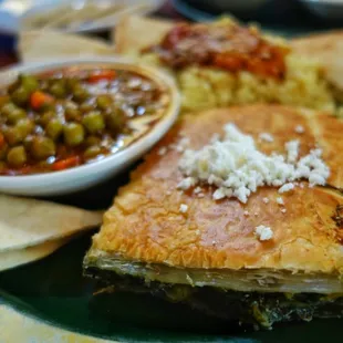 Spanakopita (spinach and feta pie)