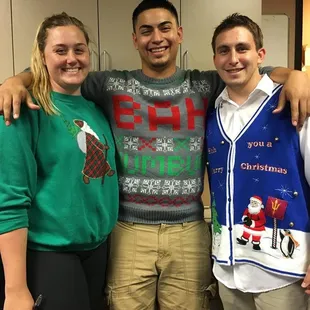 Ugly Sweater Day at Noonan.