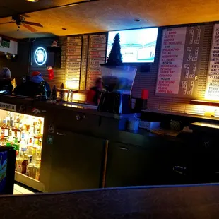 people sitting at the bar