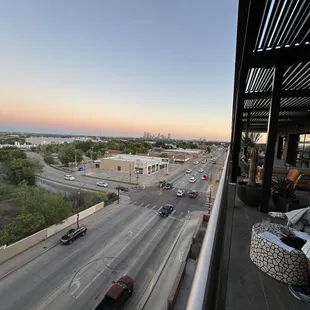 Outdoor seating view