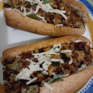 Vegan Philly with jack cheese