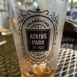 a glass of beer on a table