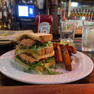 Salmon Blt and an allagash before the USA game