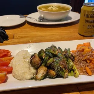 The Local Vegetable Plate &amp; Chicken &amp; Dumplings