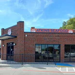 the front of the restaurant