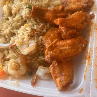 Flavor wings and rice !!