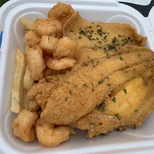 Shrimp and Fish Combo (Flounder)