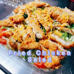 Fried chicken salad