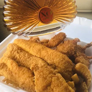 Shrimp and fish combo