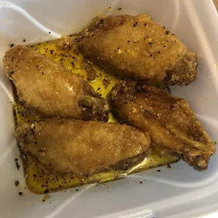 Honey lemon pepper wings.... so good!