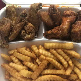 Honey lemon pepper and honey hot