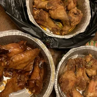 Honey bbq, ATL and garlic Parmesan