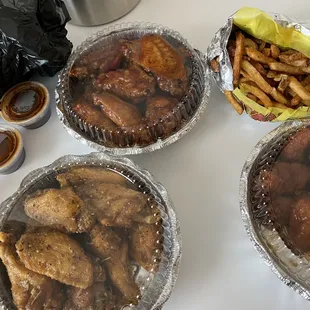 Teriyaki  Garlic Parmesan  10 Piece Wings