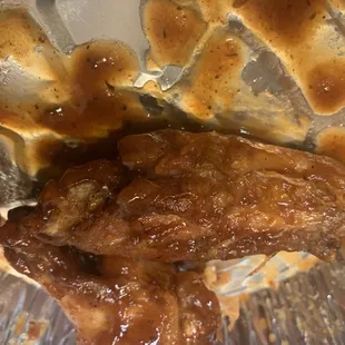 Wing with feathers all over it (this was the worse of the wings)