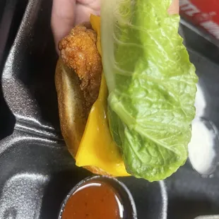Atl lucky chicken sandwich