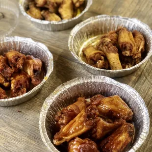 Mango Habanero, Honey BBQ, Lemon Pepper