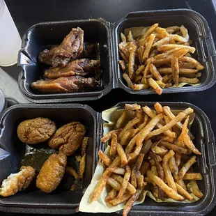Damaged 6 piece combos (we were hungry) took pictures late ‍