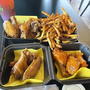 ATL and Fries on top , hot atl and suns special sauce