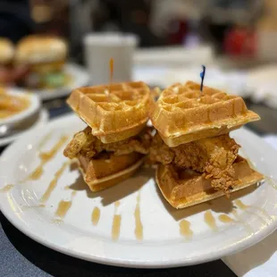 Crispy Fried Chicken and Waffles