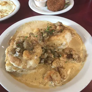 Biscuits and Shrimp Gravy