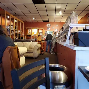 the interior of a coffee roaster