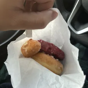 They even gave me one donut hole!