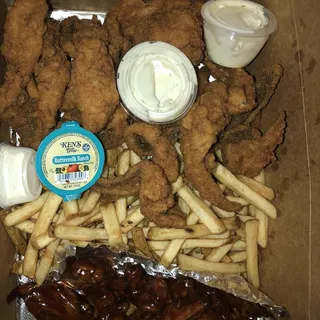 Family Fish And Wings