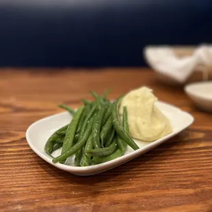 Green Beans and Potato Purée