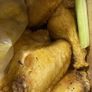 Honey lemon pepper wings