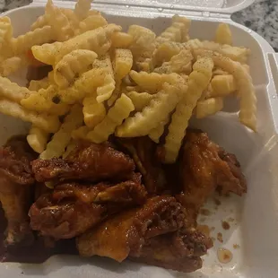 Hot Teriyaki Wings combo