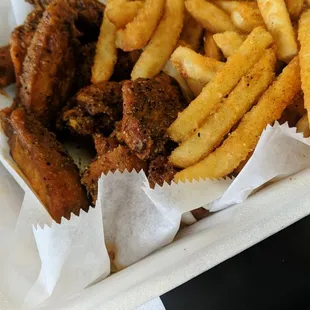 The Cajun fries are the superior choice.