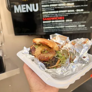 The new Sandwich is good! Meat is soft and tender, with sweetness grilled pineapple and soft nice kick bbq spicy sauce!