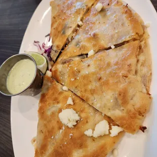 Brisket quesadilla