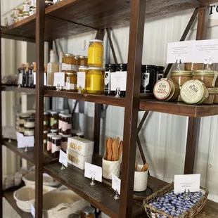 All the goodies! Jams, spreads, sauces  etc.