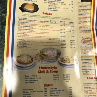 Current menu